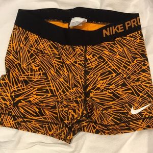 NWOT Rare Orange Nike Pros